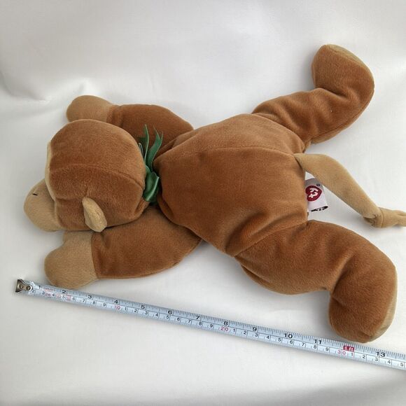 TY Pillow Pals Swinger Monkey Plush 90s VTG Brown 14 in Floppy Soft Sewn Eyes - Picture 2 of 11